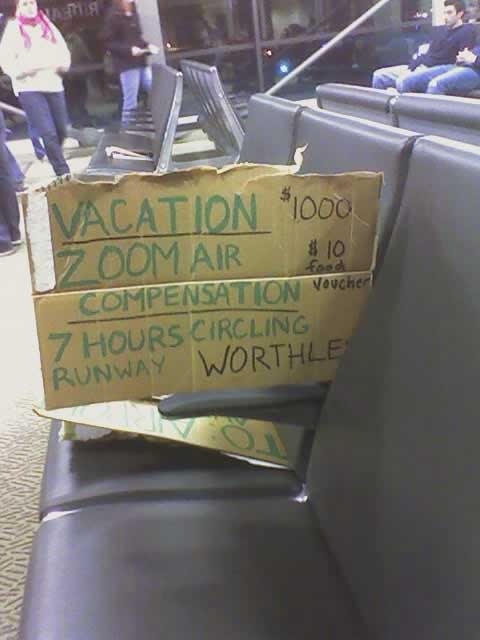 Zoom protest sign