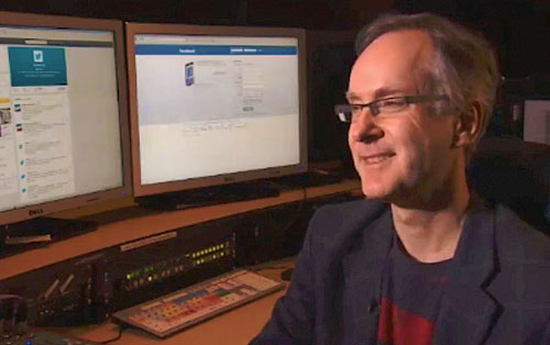 Rob being interviewed by the CBC